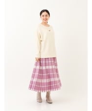 OLFAS04050 eur3(エウルキューブ) 新色追加！【大きいサイズ】横リブニット 新色！アイボリー(80)