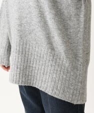 OLFAV01099 eur3(エウルキューブ) 【大きいサイズ】ふわふわヤクウールモックネックニット グレー(92)