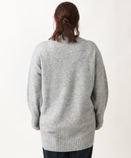 OLFAV01099 eur3(エウルキューブ) 【大きいサイズ】ふわふわヤクウールモックネックニット グレー(92)