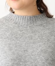 OLFAV01099 eur3(エウルキューブ) 【大きいサイズ】ふわふわヤクウールモックネックニット グレー(92)