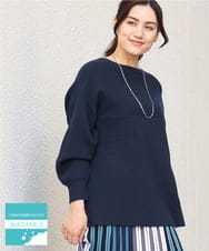 OLFAV03054 eur3(エウルキューブ) 新色追加！豊富な8色【大きいサイズ/11号サイズあり】洗えるドロップショルダーもちもちニット 新色！ネイビー(57)