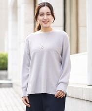OLFAV03054 eur3(エウルキューブ) 新色追加！豊富な8色【大きいサイズ/11号サイズあり】洗えるドロップショルダーもちもちニット 新色！ライトグレー(91)
