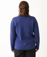 OLFAV05054 eur3(エウルキューブ) 【大きいサイズ/洗える】プチハイネックもちもちニット ブルー(55)