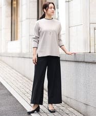 OLFAV05054 eur3(エウルキューブ) 【大きいサイズ/洗える】プチハイネックもちもちニット グレー(92)