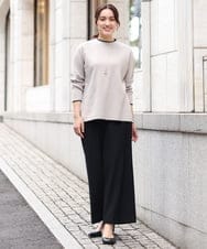 OLFAV05054 eur3(エウルキューブ) 【大きいサイズ/洗える】プチハイネックもちもちニット グレー(92)