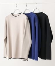 OLFAV05054 eur3(エウルキューブ) 【大きいサイズ/洗える】プチハイネックもちもちニット ブラック(94)