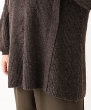 OLFAV14089 eur3(エウルキューブ) 【大きいサイズ】ふわふわケーブルニット ブラウン(87)