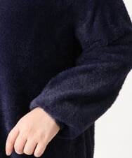 OLFAV23089 eur3(エウルキューブ) 【大きいサイズ/11号サイズあり】シャギーオフふわふわタートルニット ネイビー(57)
