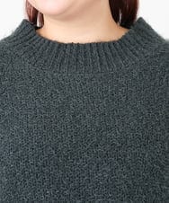 OLFBD02099 eur3(エウルキューブ) 【大きいサイズ】バスケットモールニット ダークグレー(93)