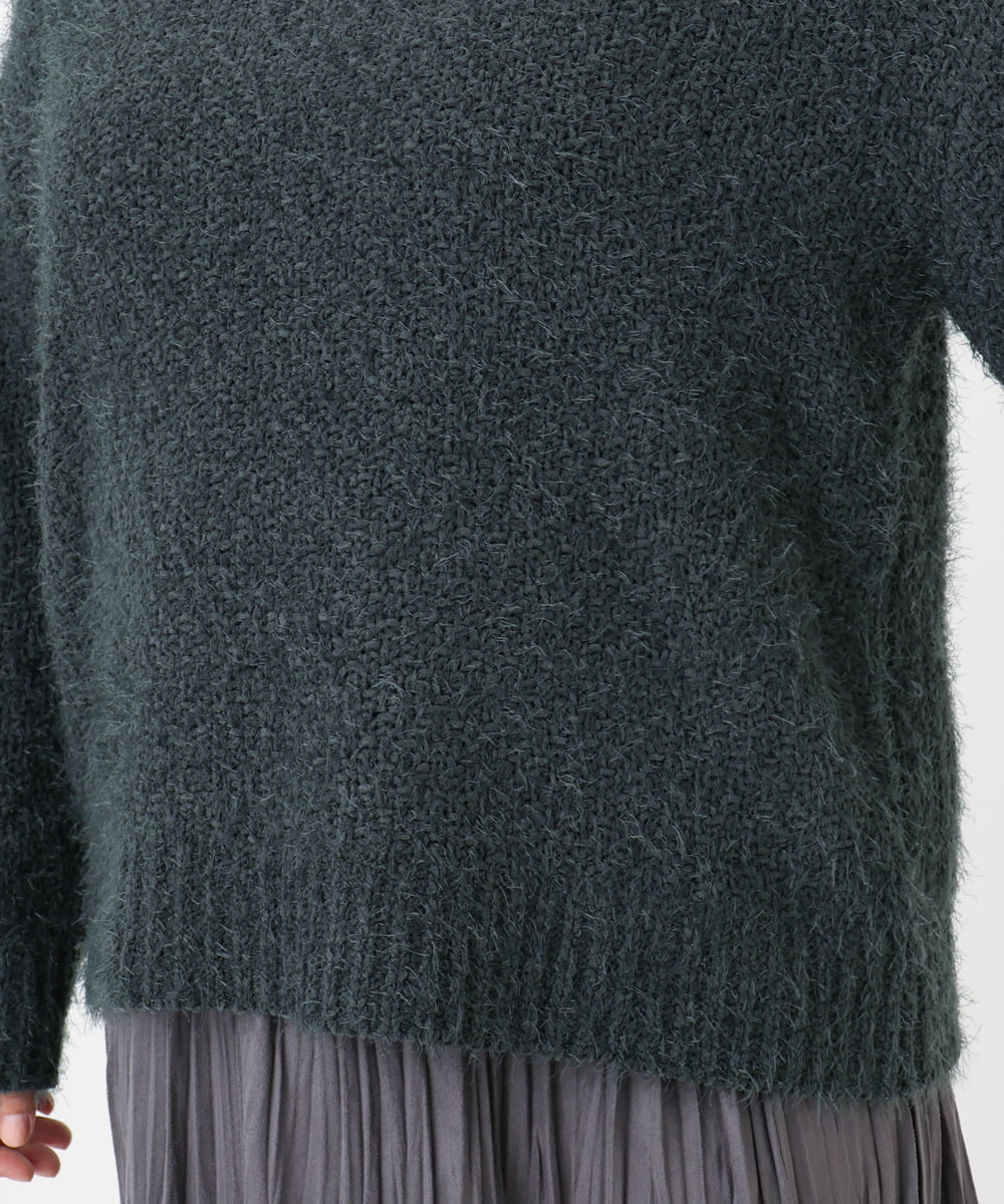OLFBD02099 eur3(エウルキューブ) 【大きいサイズ】バスケットモールニット ダークグレー(93)
