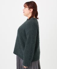 OLFBD02099 eur3(エウルキューブ) 【大きいサイズ】バスケットモールニット ダークグレー(93)