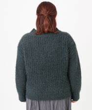 OLFBD02099 eur3(エウルキューブ) 【大きいサイズ】バスケットモールニット ダークグレー(93)