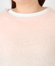 OLFBD15109 eur3(エウルキューブ) 【大きいサイズ】グラデーションシャギーニット ダークブラウン(87)