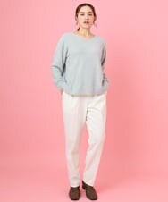 OLFBD17099 eur3(エウルキューブ) 【大きいサイズ】キラキラシャギーニット シルバー(96)