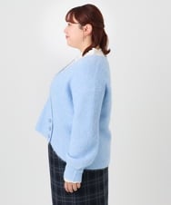 OLFBD18079 eur3(エウルキューブ) 【大きいサイズ/a.v.v×eur3】カシュクール風ニット ライトブルー(50)