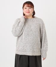 OLFBD20119 eur3(エウルキューブ) 【大きいサイズ】ミックスヤーンニット ホワイト(90)