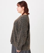 OLFBD20119 eur3(エウルキューブ) 【大きいサイズ】ミックスヤーンニット ダークグレー(93)