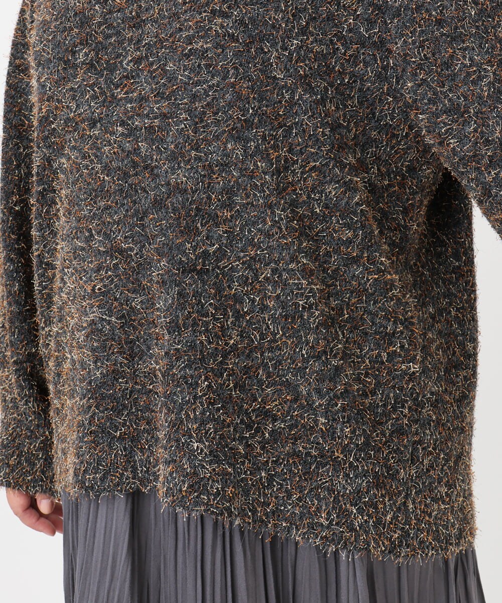OLFBD20119 eur3(エウルキューブ) 【大きいサイズ】ミックスヤーンニット ダークグレー(93)
