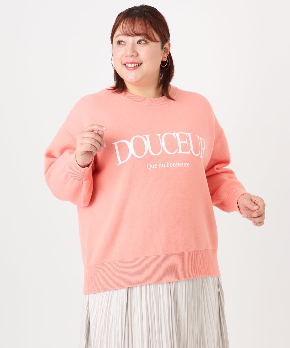OLFBD22089 eur3(エウルキューブ) 【大きいサイズ】ロゴスウェットライクニット オレンジ(15)
