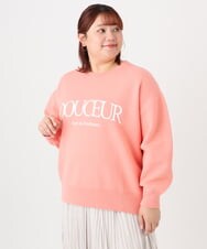 OLFBD22089 eur3(エウルキューブ) 【大きいサイズ】ロゴスウェットライクニット オレンジ(15)