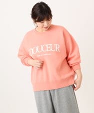 OLFBD22089 eur3(エウルキューブ) 【大きいサイズ】ロゴスウェットライクニット オレンジ(15)