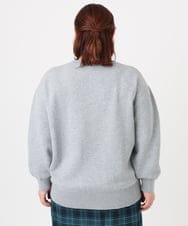 OLFBD22089 eur3(エウルキューブ) 【大きいサイズ】ロゴスウェットライクニット グレー(92)