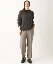 OLFBV02089 eur3(エウルキューブ) 【大きいサイズ】バスケットモールニット ダークグレー(93)