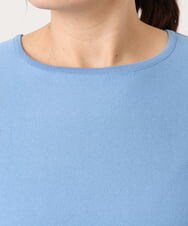 OLFCD01089 eur3(エウルキューブ) 【大きいサイズ】ペプラムニット ライトブルー(50)