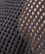 OLFGD25079 eur3(エウルキューブ) 【大きいサイズ/a.v.v×eur3】メッシュラメニット ダークグレー