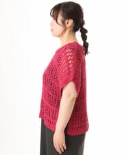 OLFHD08089 eur3(エウルキューブ) 【大きいサイズ】テープヤーンベスト ピンク