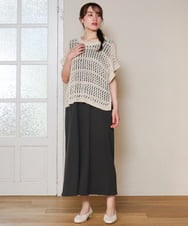 OLFHD08089 eur3(エウルキューブ) 【大きいサイズ】テープヤーンベスト ベージュ