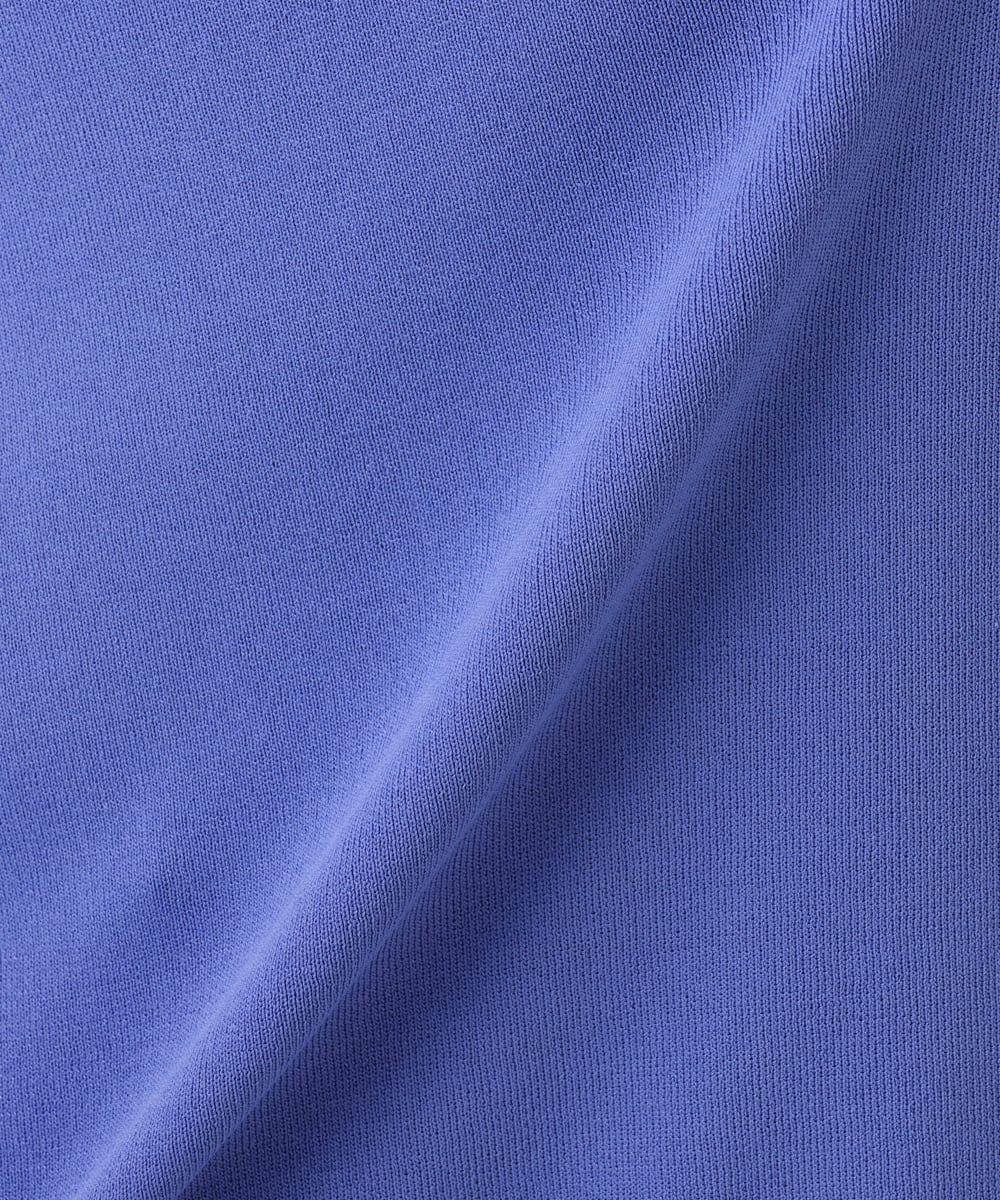 OLFIA05069 eur3(エウルキューブ) 【大きいサイズ/接触冷感】フレンチスリーブサマーニット ブルー(55)