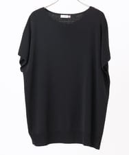 OLFIA05069 eur3(エウルキューブ) 【大きいサイズ/接触冷感】フレンチスリーブサマーニット ブラック(94)