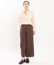 OLFKS07054 eur3(エウルキューブ) 【雑誌掲載】【大きいサイズ/11号サイズあり】薄手柔らかショートニット ベージュ(82)