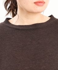 OLFKS07054 eur3(エウルキューブ) 【雑誌掲載】【大きいサイズ/11号サイズあり】薄手柔らかショートニット ブラウン(87)