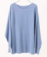 OLFLD01054 eur3(エウルキューブ) 【大きいサイズ】ドロップショルダーニット ライトブルー