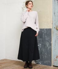 OLFLD01054 eur3(エウルキューブ) 【大きいサイズ】ドロップショルダーニット グレージュ