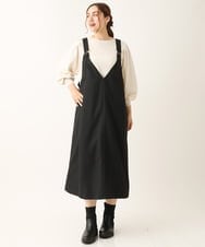 OLFLS09079 eur3(エウルキューブ) 【大きいサイズ/11号サイズあり】洗える袖タックニット アイボリー(80)