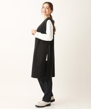 OLFLS10089 eur3(エウルキューブ) 【大きいサイズ/11号サイズあり】ニットロングベスト ブラック(94)