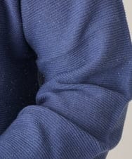 OLFLS24079 eur3(エウルキューブ) 【大きいサイズ/11号サイズあり】パフスリーブラメニット ブルー(55)