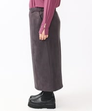 OLHAA06099 eur3(エウルキューブ) 【大きいサイズ/a.v.v×eur3】フェイクスエードタイトスカート ダークグレー(93)