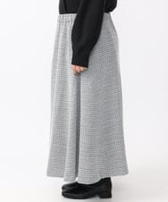 OLHAA11129 eur3(エウルキューブ) 【大きいサイズ】ツイードAラインスカート ブラック(94)