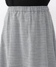 OLHAA11129 eur3(エウルキューブ) 【大きいサイズ】ツイードAラインスカート ブラック(94)