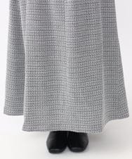 OLHAA11129 eur3(エウルキューブ) 【大きいサイズ】ツイードAラインスカート ブラック(94)