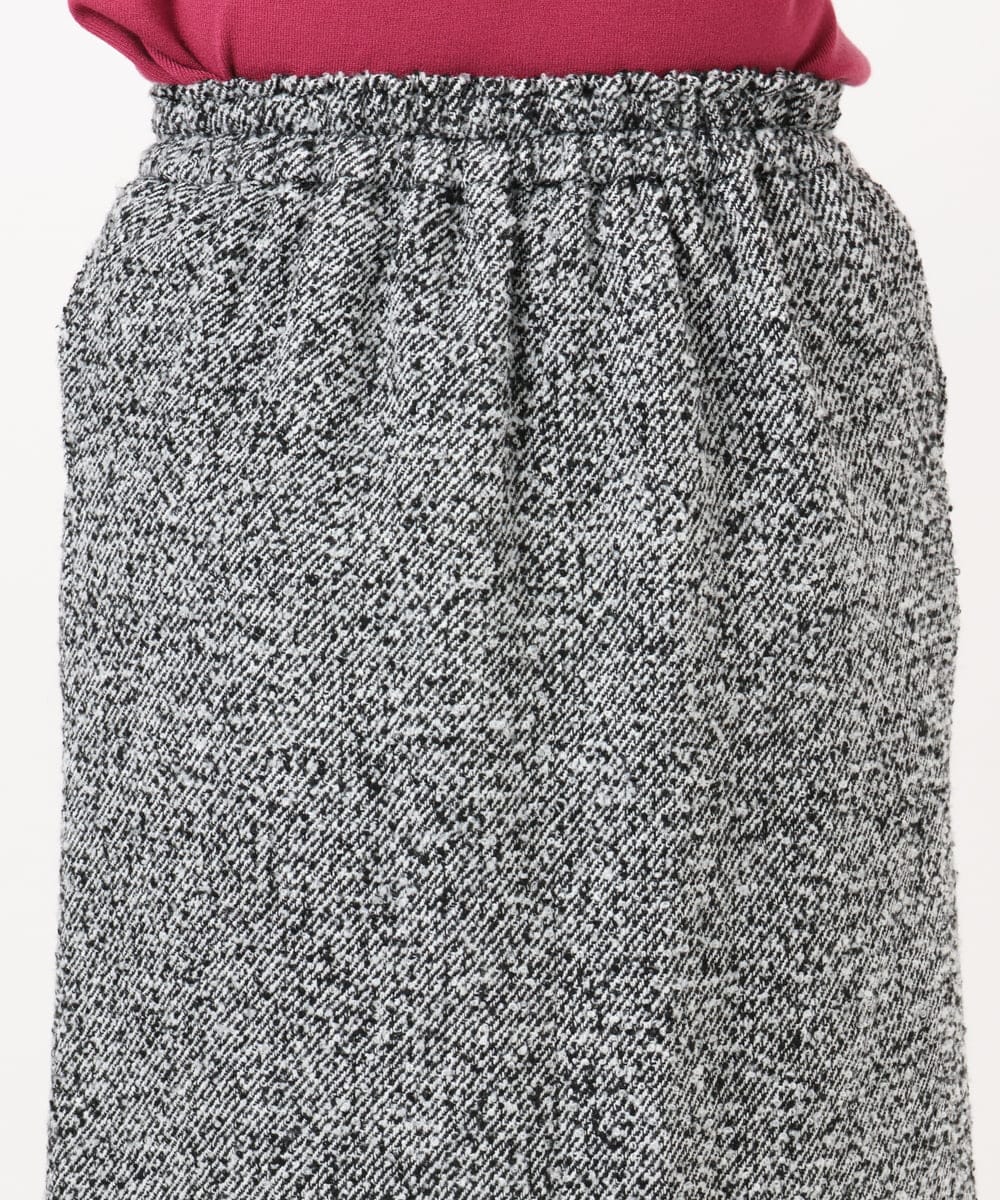 OLHAD08099 eur3(エウルキューブ) 【大きいサイズ/a.v.v×eur3】ツイードタイトスカート ダークグレー(93)