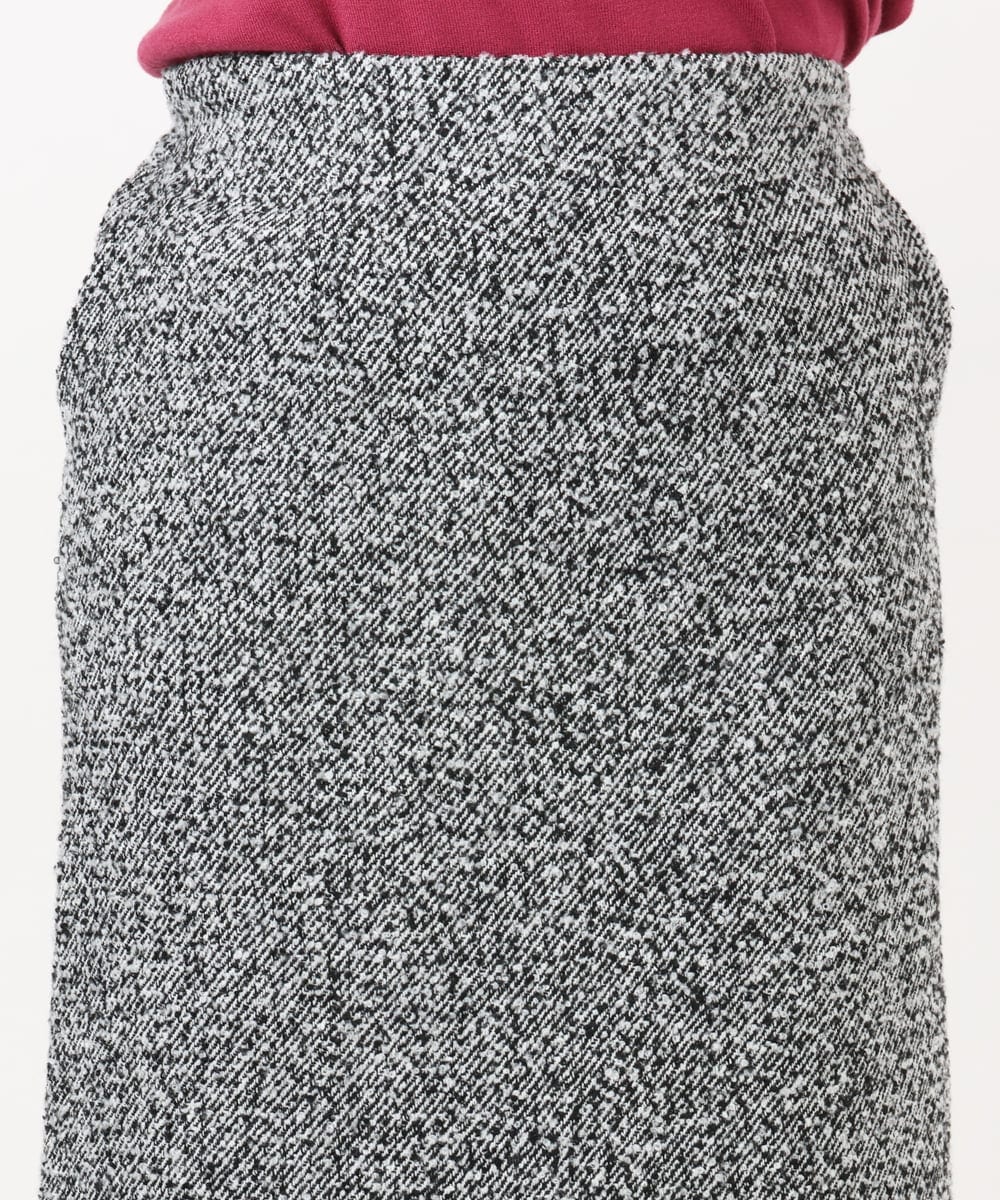 OLHAD08099 eur3(エウルキューブ) 【大きいサイズ/a.v.v×eur3】ツイードタイトスカート ダークグレー(93)