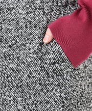 OLHAD08099 eur3(エウルキューブ) 【大きいサイズ/a.v.v×eur3】ツイードタイトスカート ダークグレー(93)
