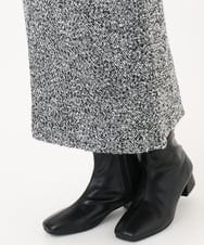 OLHAD08099 eur3(エウルキューブ) 【大きいサイズ/a.v.v×eur3】ツイードタイトスカート ダークグレー(93)