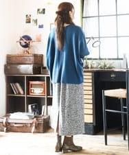 OLHAD08099 eur3(エウルキューブ) 【大きいサイズ/a.v.v×eur3】ツイードタイトスカート ダークグレー(93)