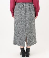 OLHAD08099 eur3(エウルキューブ) 【大きいサイズ/a.v.v×eur3】ツイードタイトスカート ダークグレー(93)